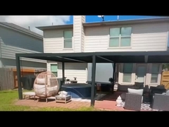 Pergola in alluminio resistente e elegante con tetto in metallo: la vostra oasi perfetto all'aperto
