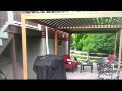 Percorso in cortile tutto l'anno: Pergola di alluminio intelligente costruita per il legame familiare