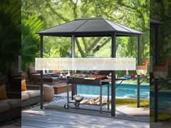 Gazebo in alluminio con tetto rigido, eleganti e robusti: la tua fuga all'aria aperta per tutto l'anno