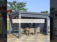 Elegante gazebo in alluminio: un'aggiunta perfetta al vostro giardino