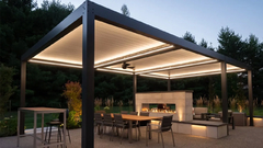 Pergola in alluminio con lucchetto 30' x 17'