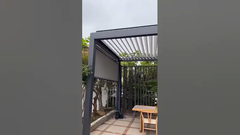 giardino ombrello automatico pergola in alluminio con tetto a lucchetti gazebo