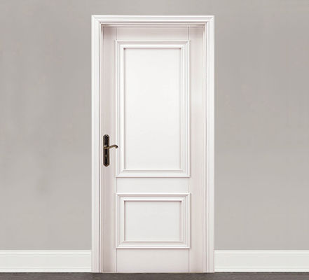 Le porte moderne del compensato del MDF impiallacciano la melammina di legno solida della porta della camera da letto laminata